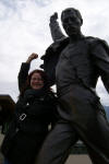 Kati Ford in Montreux mit Freddy Mercury